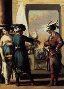 Laurent de la Hyre Cyrus Announcing to Araspas that Panthea Has Obtained His Pardon oil painting artist